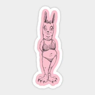 Bikini Bunny Sticker